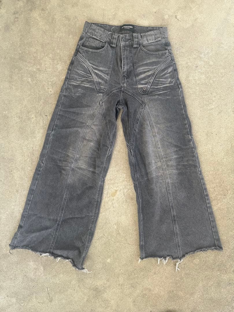 ケンタウロス健太着用)NoREMID ダークグレー デニムパンツ Mサイズ