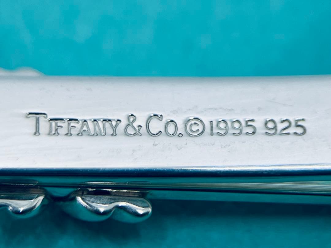 h588 美品 ティファニー 1992 シグネチャー ネクタイピン 925