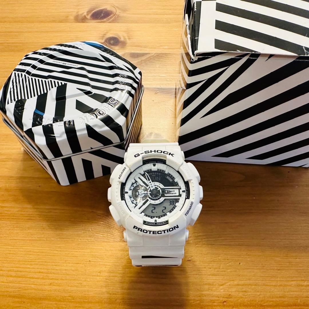【コラボ限定】G-SHOCK GA-110MH 完品マハリシ 白 楽天市場】CASIOカシオ 腕時計 防水 時計 メンズ G-SHOCK GA-110MH