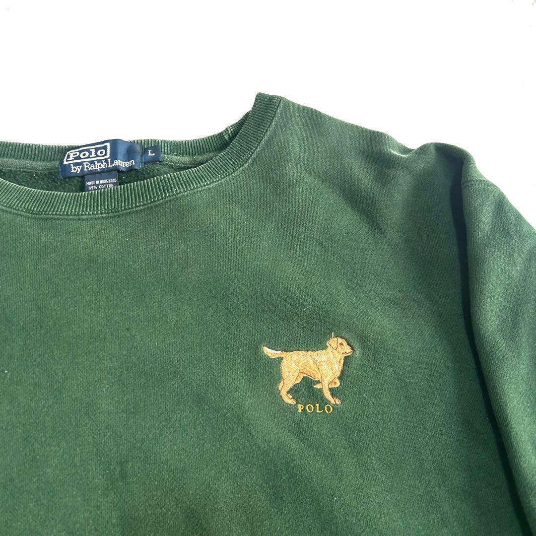 90s 香港製 ゴールデンレトリバー 刺繍スウェット Ralph Lauren 2026年