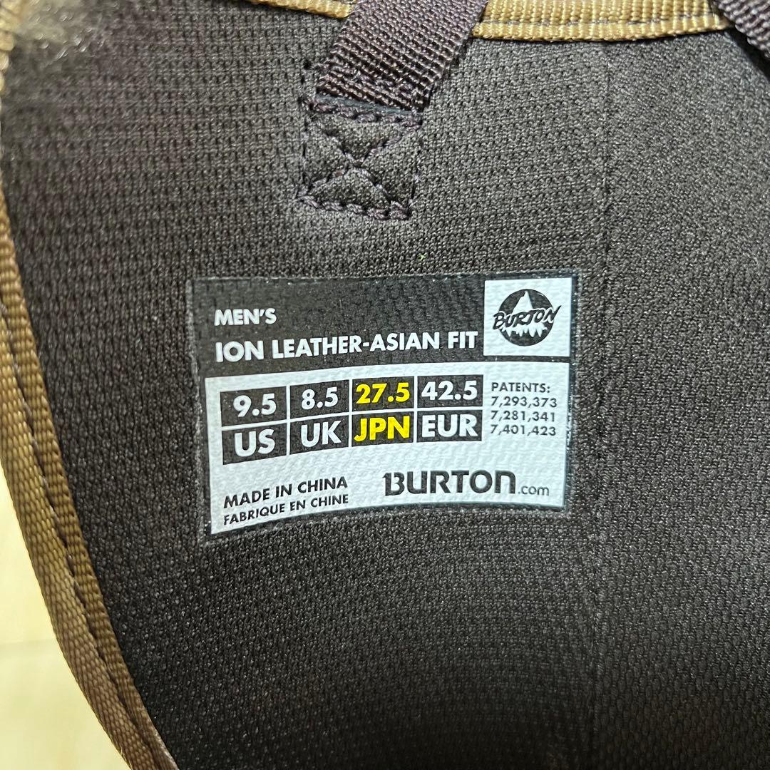 【即日発送】BURTON ION LEATHER-ASIANFIT 27.5cm