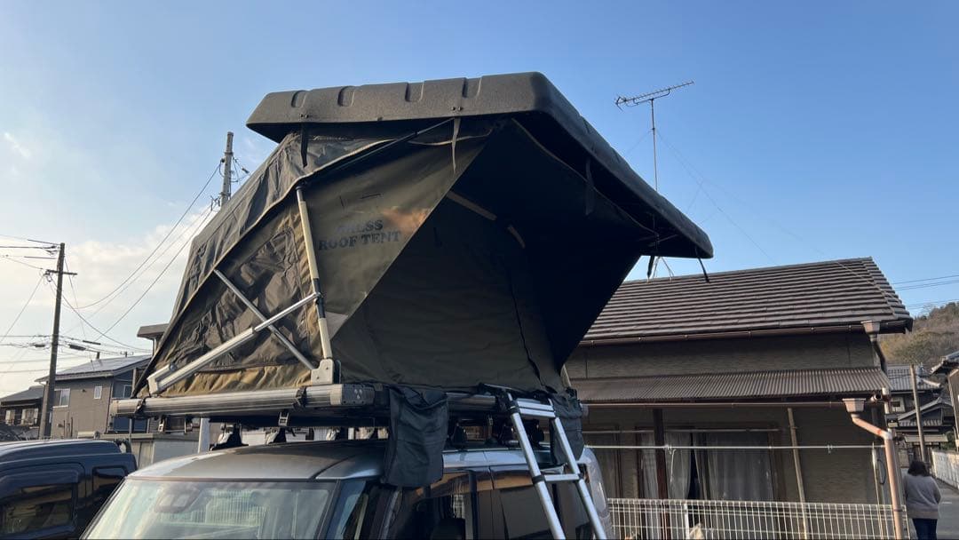 電動　ルーフテント 楽天市場】関東限定送料無料【予約】全自動 電動 ルーフテント 車上