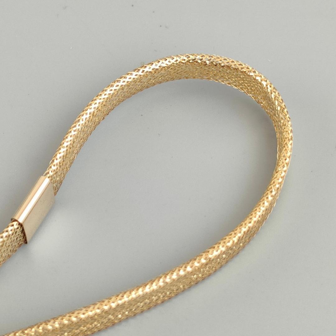K18 男女兼用 イタリー メッシュ バングル 1.87ｇ A634