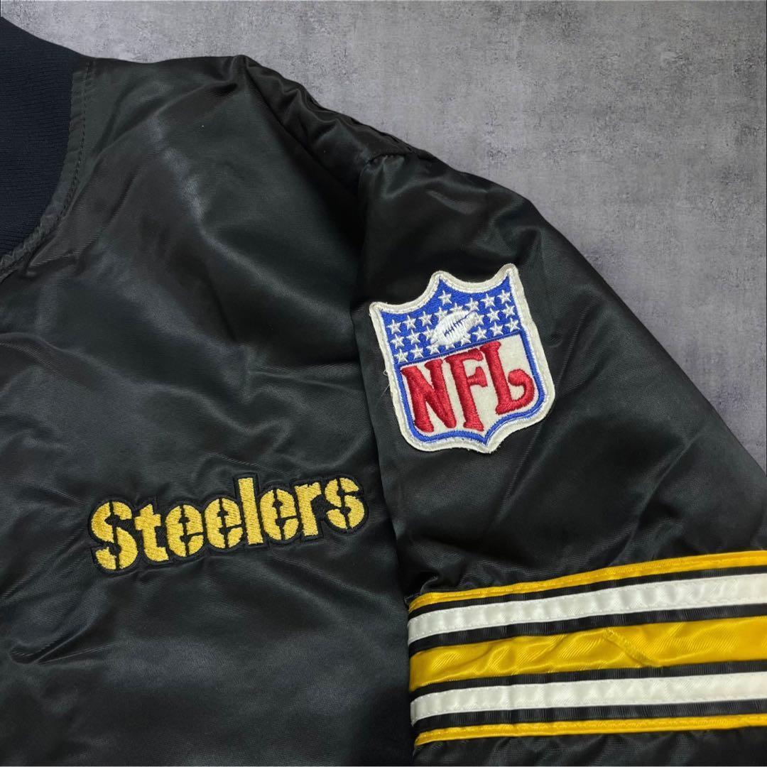 90s STARTER NFL スティーラーズ サテンスタジャン ヴィンテージ