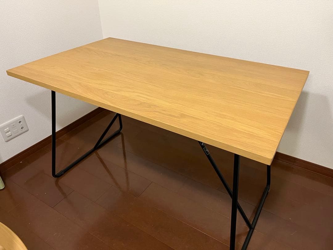 折りたたみダイニングテーブル オーク材突板　幅１２０ｃｍ 折りたたみテーブル・幅120cm・オーク材 | 無印良品
