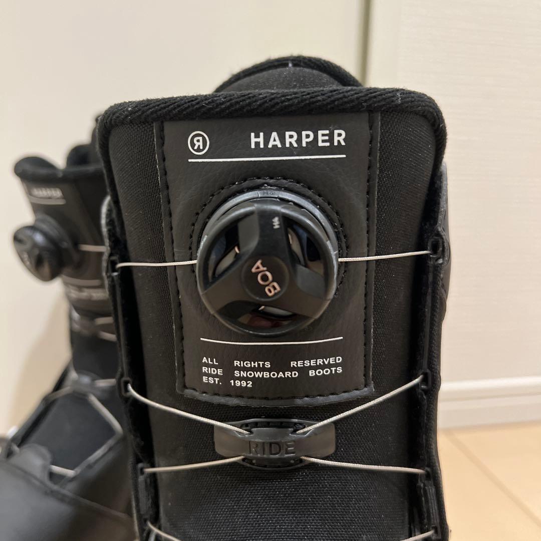 【超美品_即日発送】RIDE スノボブーツ　HARPER BOA　22.0cm