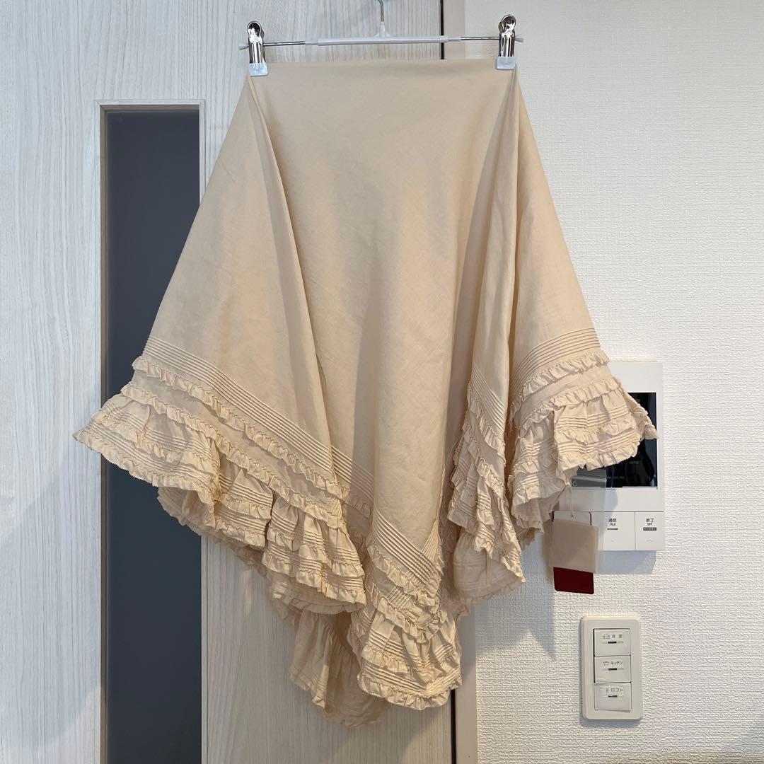 ピンクハウス 生成PHロゴ刺繍入りローンストール