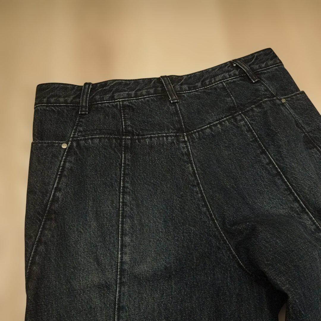 アーダーエラー ダークダメージデニム サイドパネルパンツ