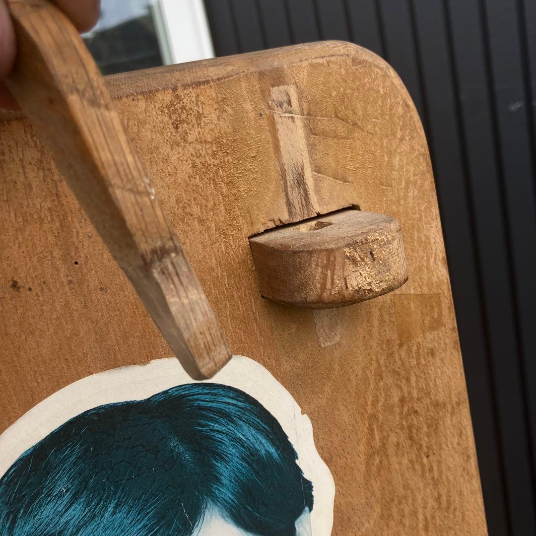 昭和レトロ ミッドセンチュリー くさび型 楔棚 木製オープンラック