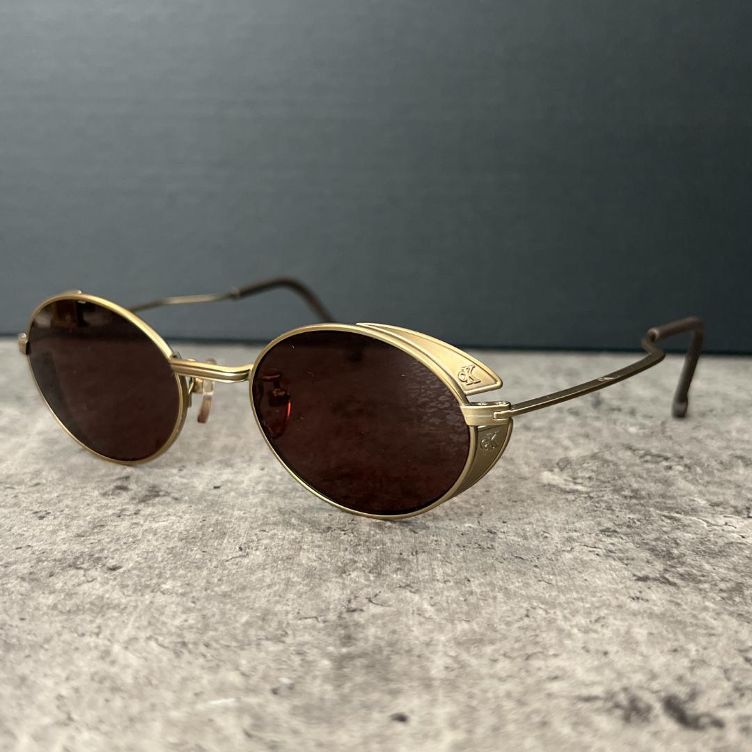 カルバンクライン サングラス オーバル型 ヴィンテージ 6011 00s Y2K