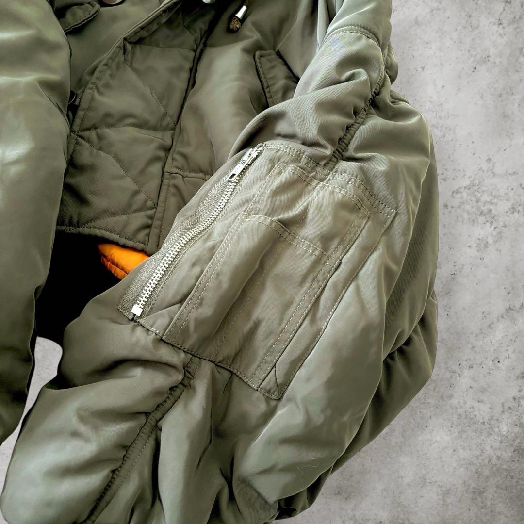 y2k フェアリーグランジ 鬼ファー N-2B フライトジャケット 短丈