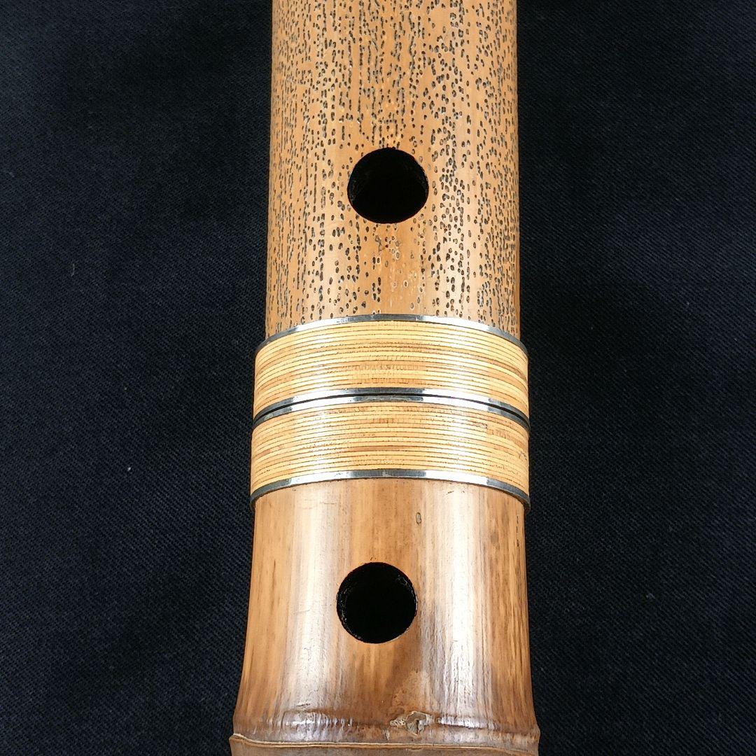 Y3110-3 琴古流 尺八 銀三線 全長54㎝ 古竹製 ヴィンテージ 通販