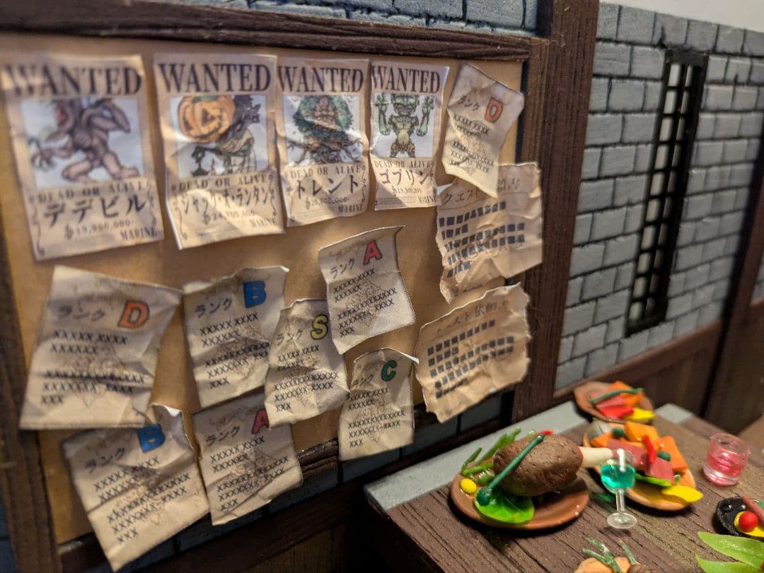 送料込み・即日発送】ジオラマ 1/12サイズ ギルド 酒場 異世界 ⑥