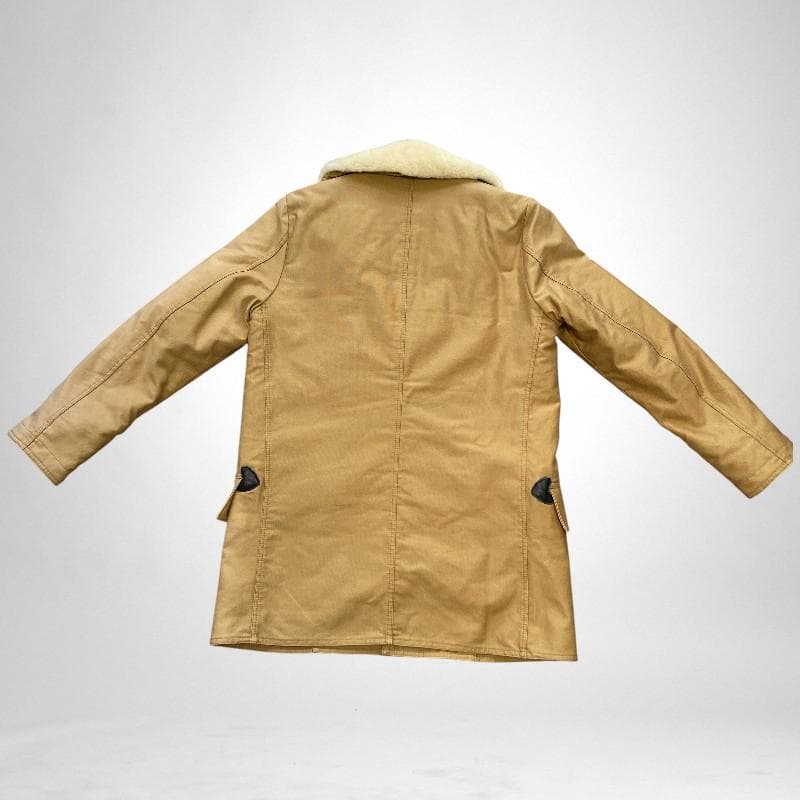 Schott ショット ダッフルコート ボア M メンズ ブラウン くるみボタン