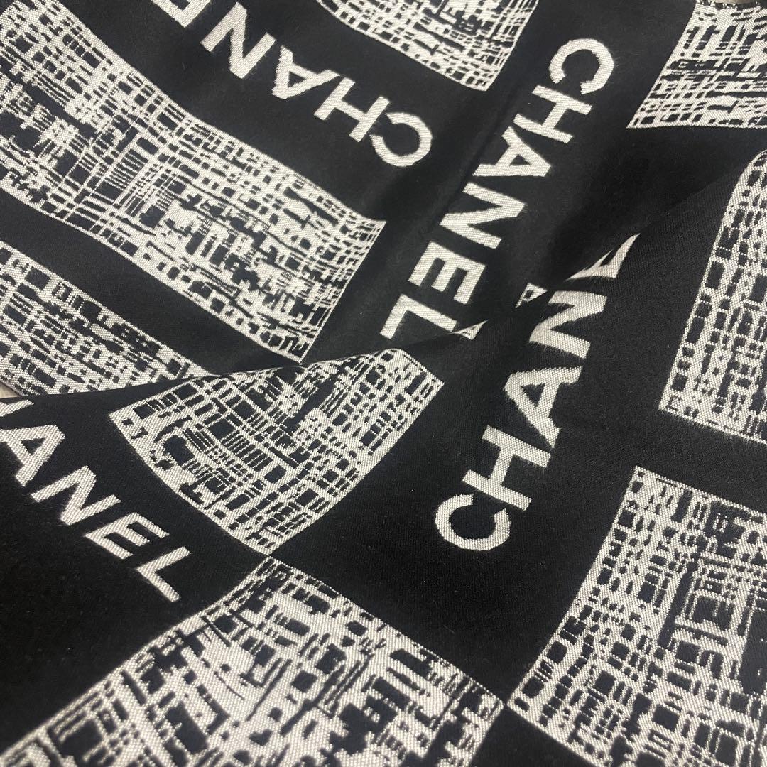 シャネル VIP ノベルティ ストール シャネル VIPノベルティ リバーシブル 大判スカーフ マフラー 未使用