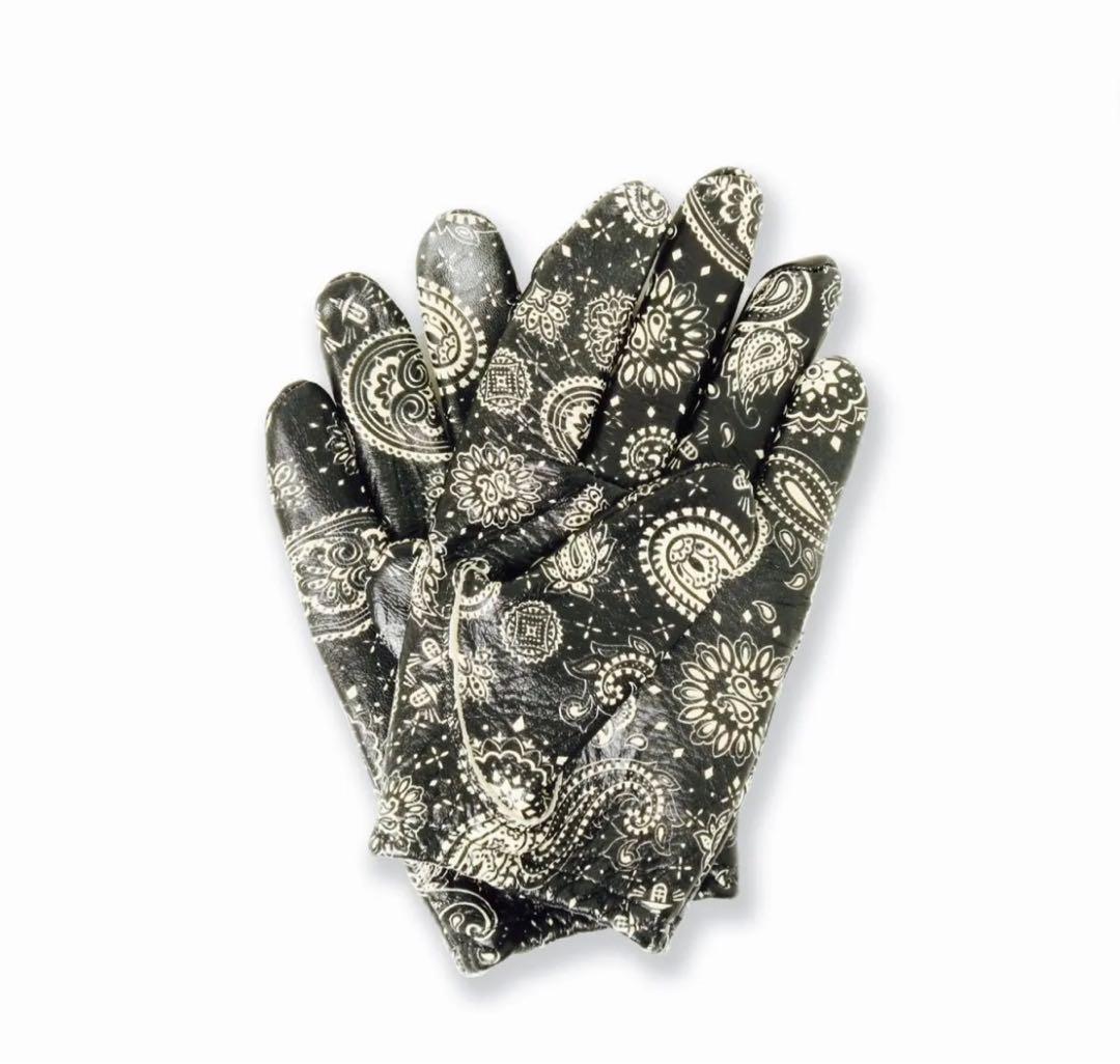 Lamp gloves ランプグローブス ペイズリー ブラック L - メルカリ