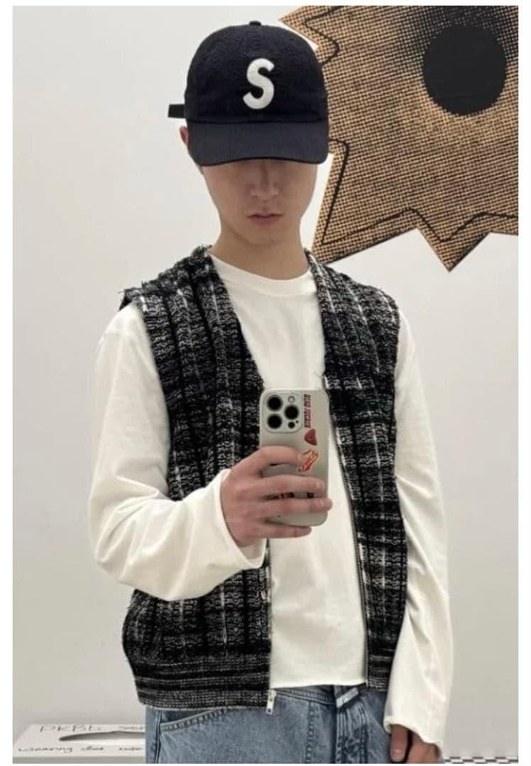 Supreme Speckled Zip Up Sweater Vest M - メルカリ