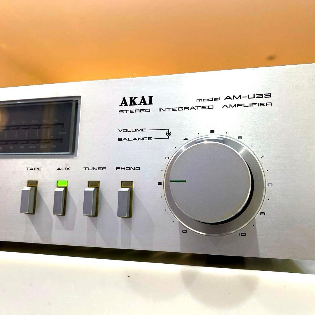 AKAI プリメインアンプ AM-U33 アカイ 動作良好 - メルカリ