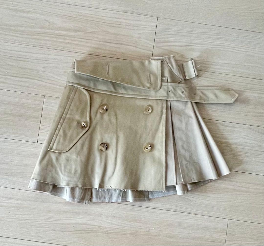 JUNYA WATANABE ベージュ プリーツスカート XS JUNYA WATANABE ベージュ プリーツスカート XS JUNYA WATANABE