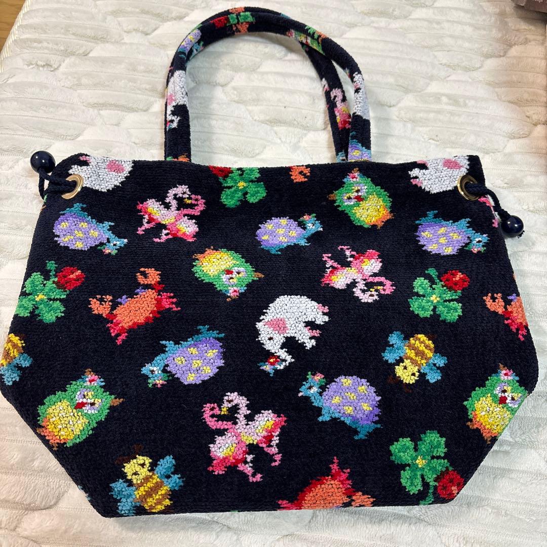 美容家 神崎恵×フェイラー ファンキーフォーチュン巾着トートバッグ