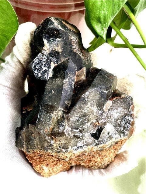 AAA級【魔除け】◇天然モリオン(黒水晶）クラスターYT8C6/170C15C