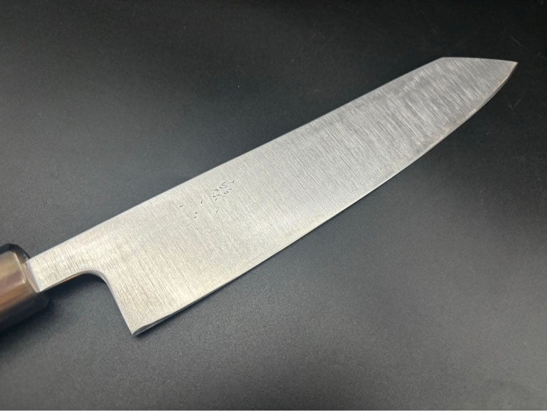 日本製 青ガミスーパー鋼 割り込み切付け牛刀230mm ターコイズ柄