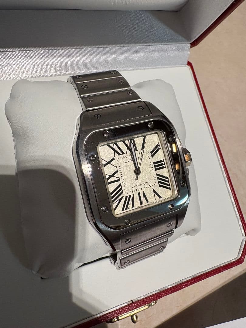 カルティエ Cartier サントス100 LM W200737G 腕時計 中古)CARTIER カルティエ サントス 100 LM W200737G（商品ID