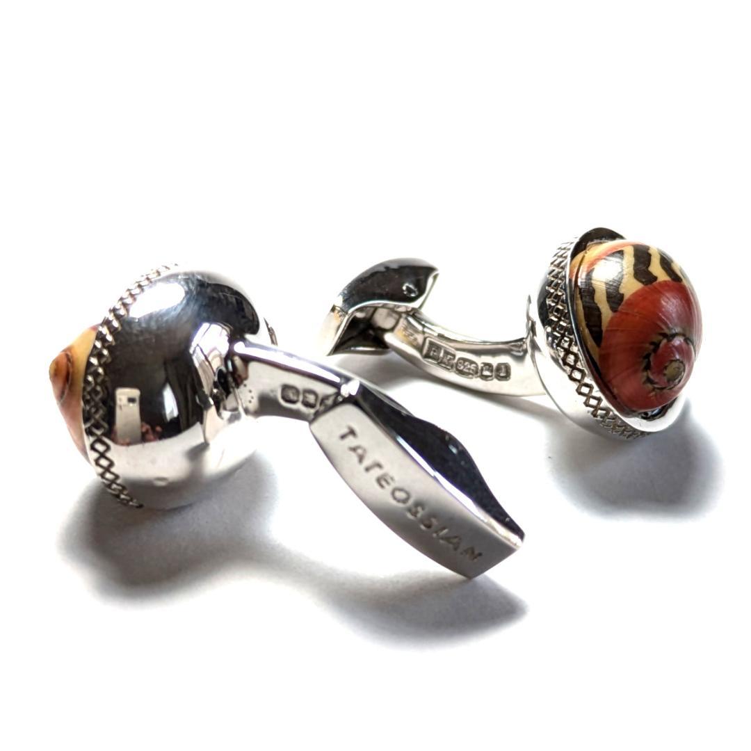 tac118 世界限定40 タテオシアン カフス シルバー925 巻き貝 シェル