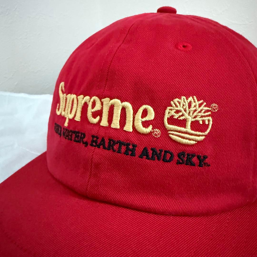 美品‼️シュプリーム ティンバーランド キャップ レッド 希少 コラボ