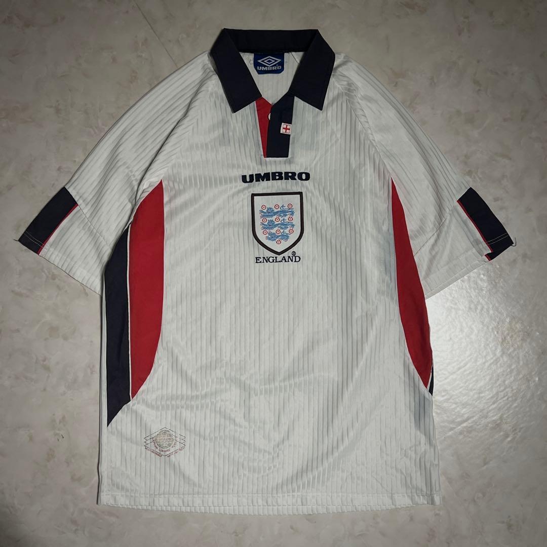 【UMBRO】ENGLAND 1997-98 90's GameShirt 1997-1998 England🏴󠁧󠁢󠁥󠁮󠁧󠁿（home） ⁡ #england #イングランド