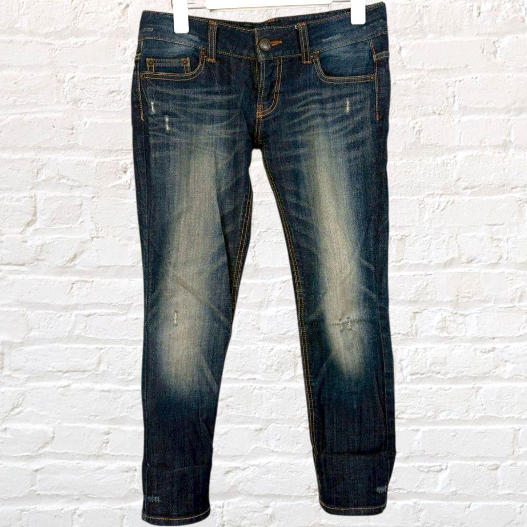 値引き要相談A BATHING APE デニム カレッジロゴ Sサイズ