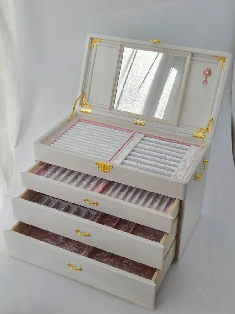 育てるジュエリーボックス、ワイド、鏡付き、本体のみ ジュエリーボックス（ミラー付き） | GraVie