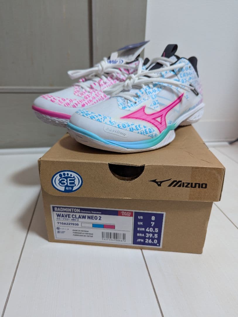 Mizuno ウェーブクローNEO2 バドミントンシューズ 26.0cm