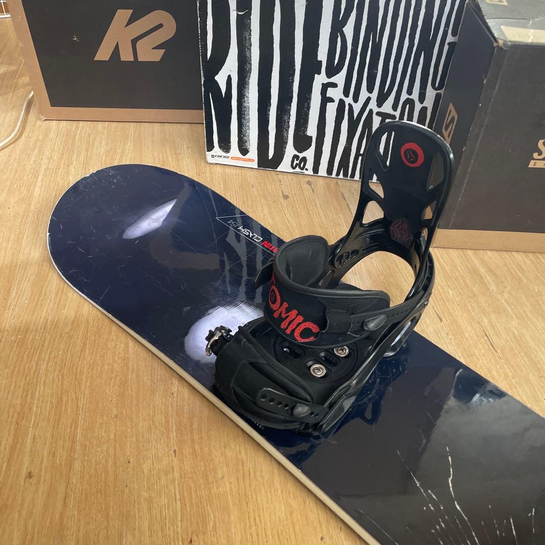 BURTON×ATOMIC バートン スノーボードセット バインディン