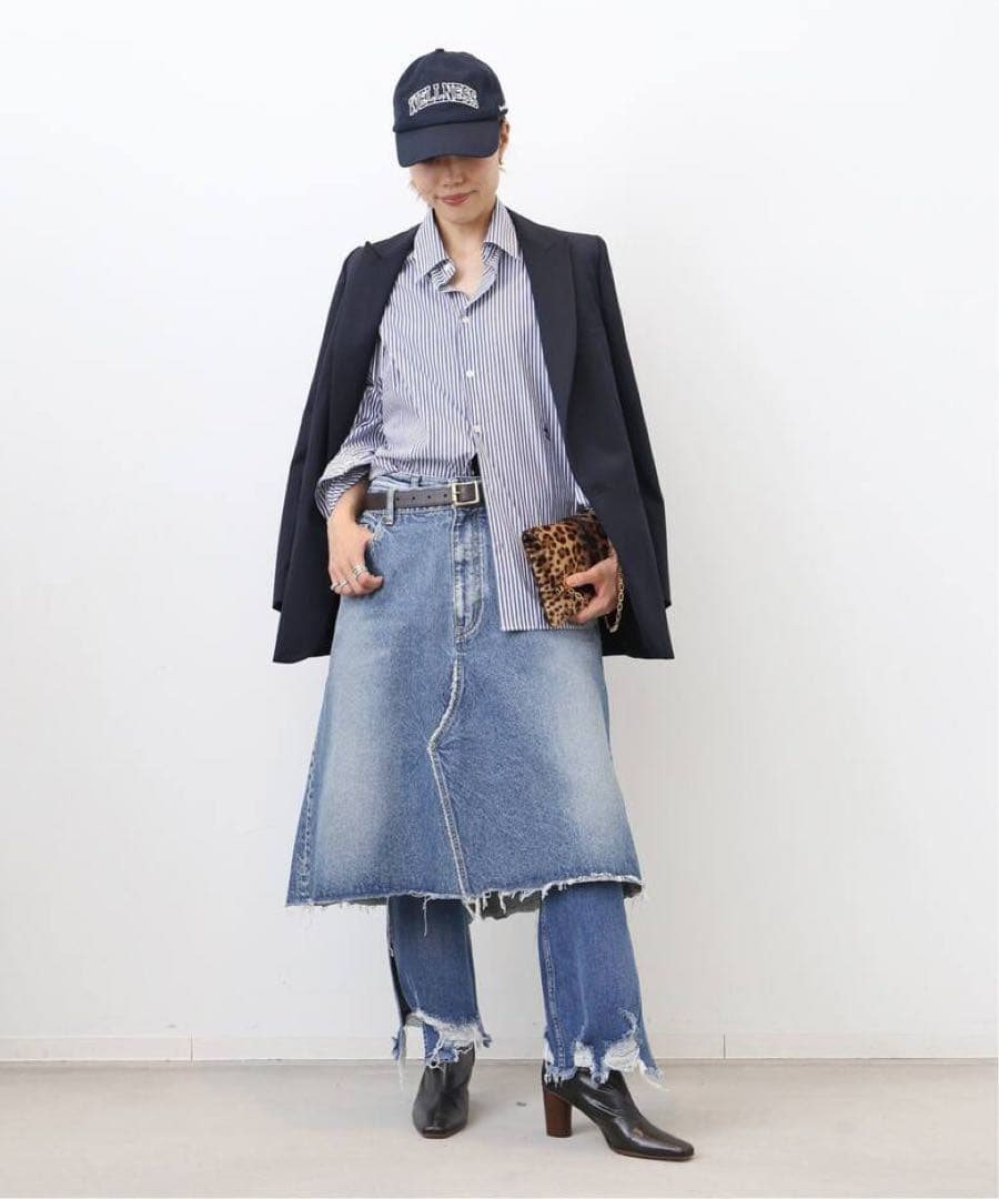 極美品 マディソンブルー5POCKET REMAKE A-LINE スカート