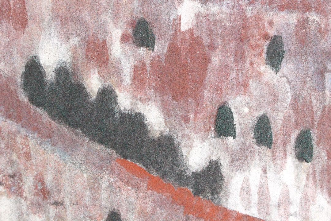 No5300 額装 倉光博之 金銘 「野尻湖」 日本画 6号 風景画 送料無料