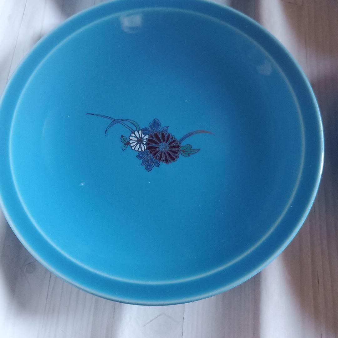 昭和レトロ】青い花柄皿 5枚セット 約15.5cm - メルカリ