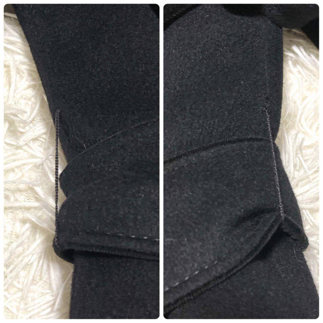 極美品✨VALENTINO カシゴラ 超ロングコート ベルト XL 襟ベロア 黒