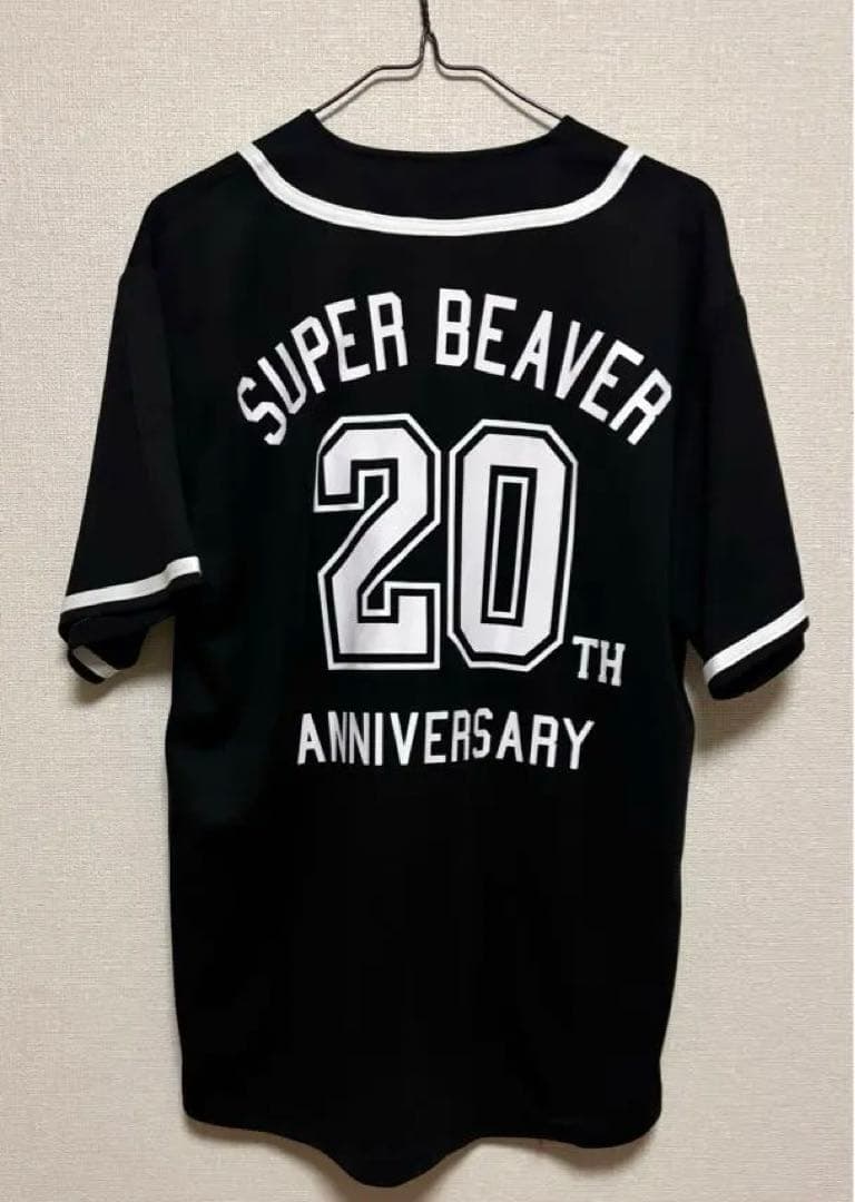 SUPER BEAVER ベースボールシャツ ブラック Mサイズ - メルカリ