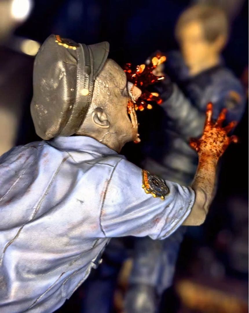 バイオハザード レオン 1/4 ガレージキット ガレキ スタチュー①