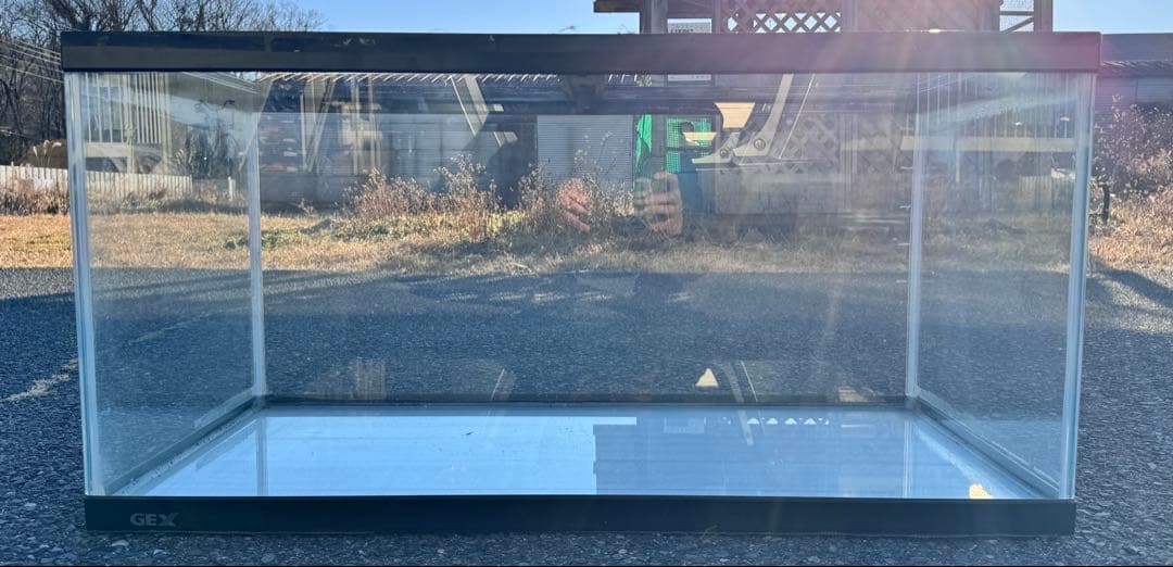 栃木県 引き取り限定 ガラス水槽 90cm