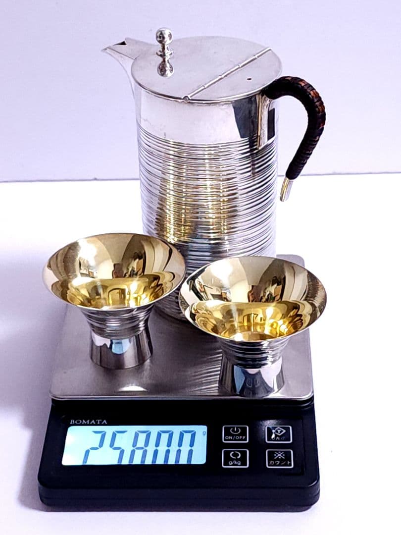 宮本製 杯/純銀 徳利/sterling silver 酒器揃 約258g