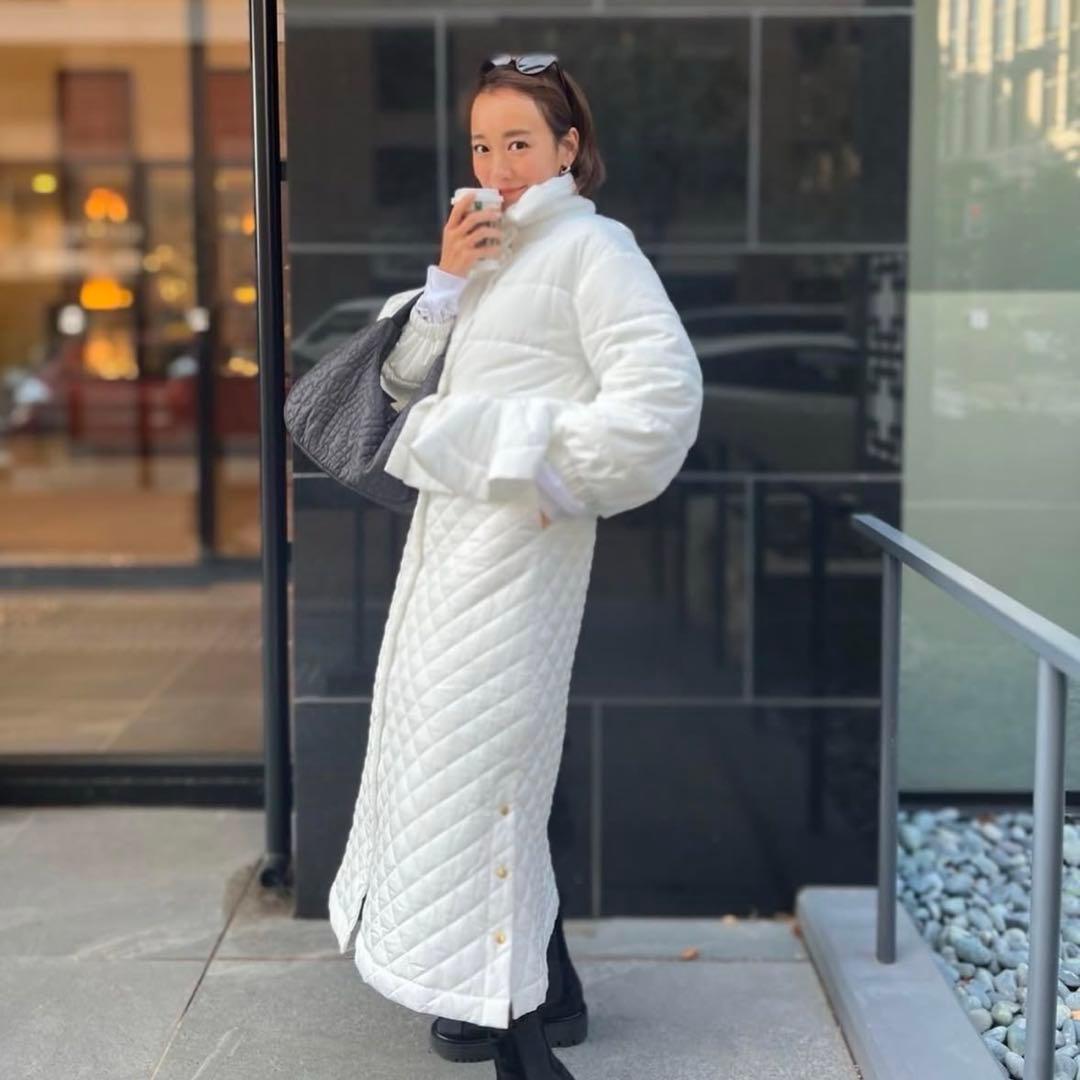 ロージーモンスター ベンチコート ロングコート ホワイト - メルカリ