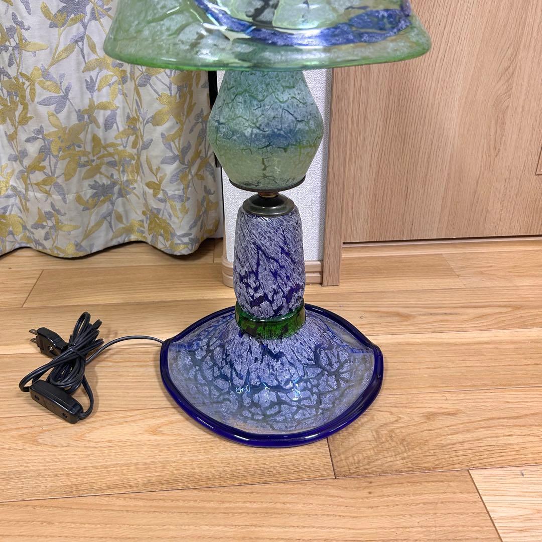 稲嶺盛吉 作 ガラスランプ スタンドライト フロアスタンド 琉球ガラス