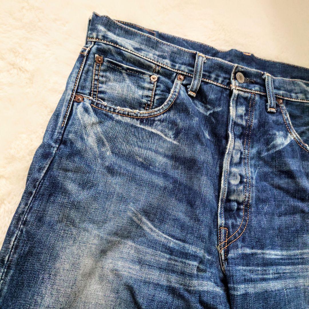 希少 LEVI'S 501XX 55年 復刻 LVC 鬼ヒゲ ビッグE 赤耳 - メルカリ