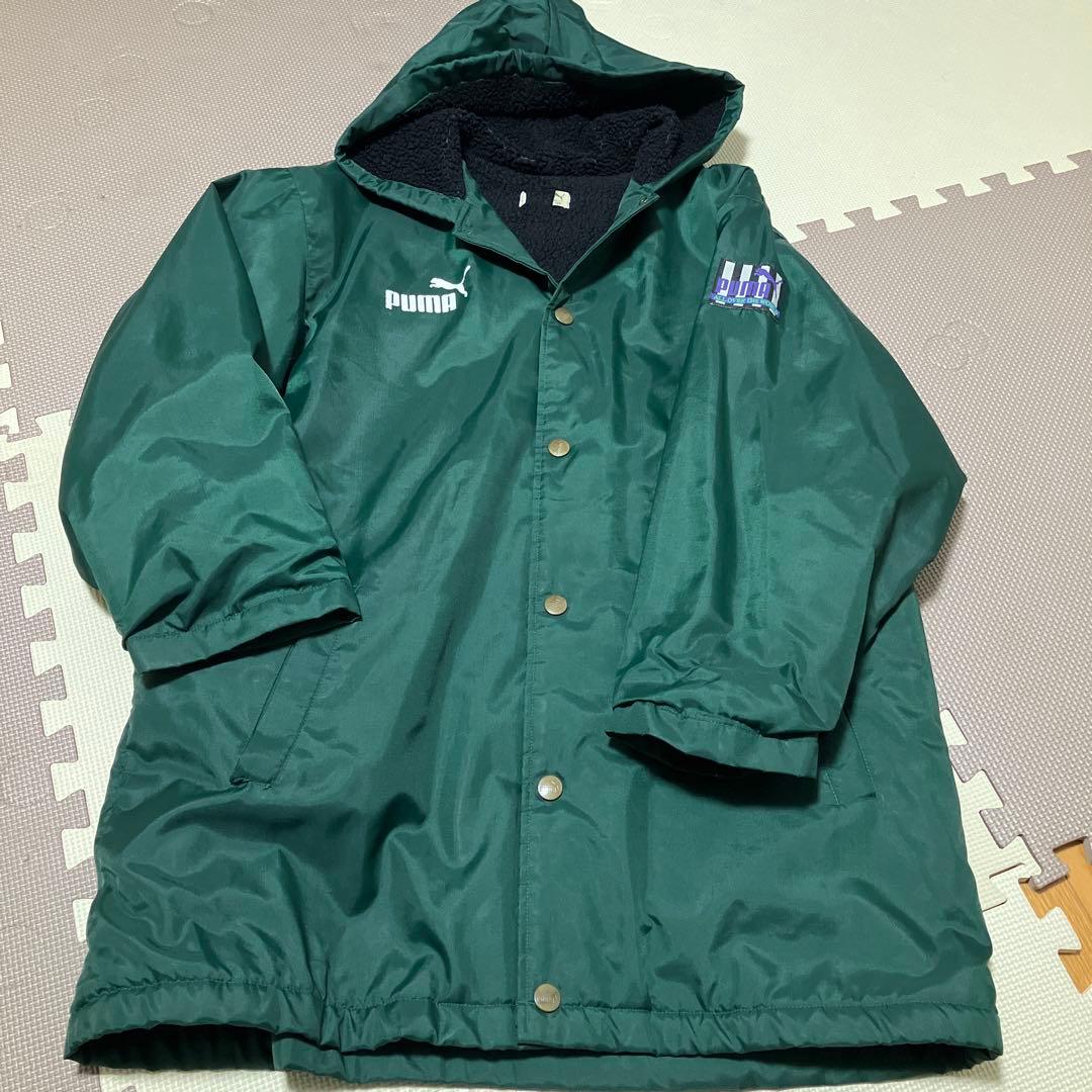 値下げ☆80s 90s PUMA プーマ ベンチコート グリーン 緑 160 - メルカリ