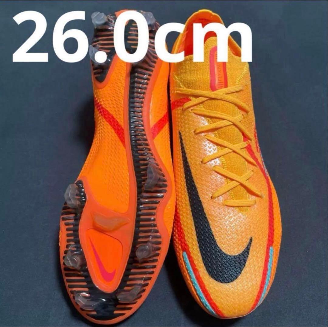 NIKE ファントムGT2 FG 26cm 155 NIKE ナイキ ファントム GT2 エリート FG(オレンジ×ブラック) CZ9890