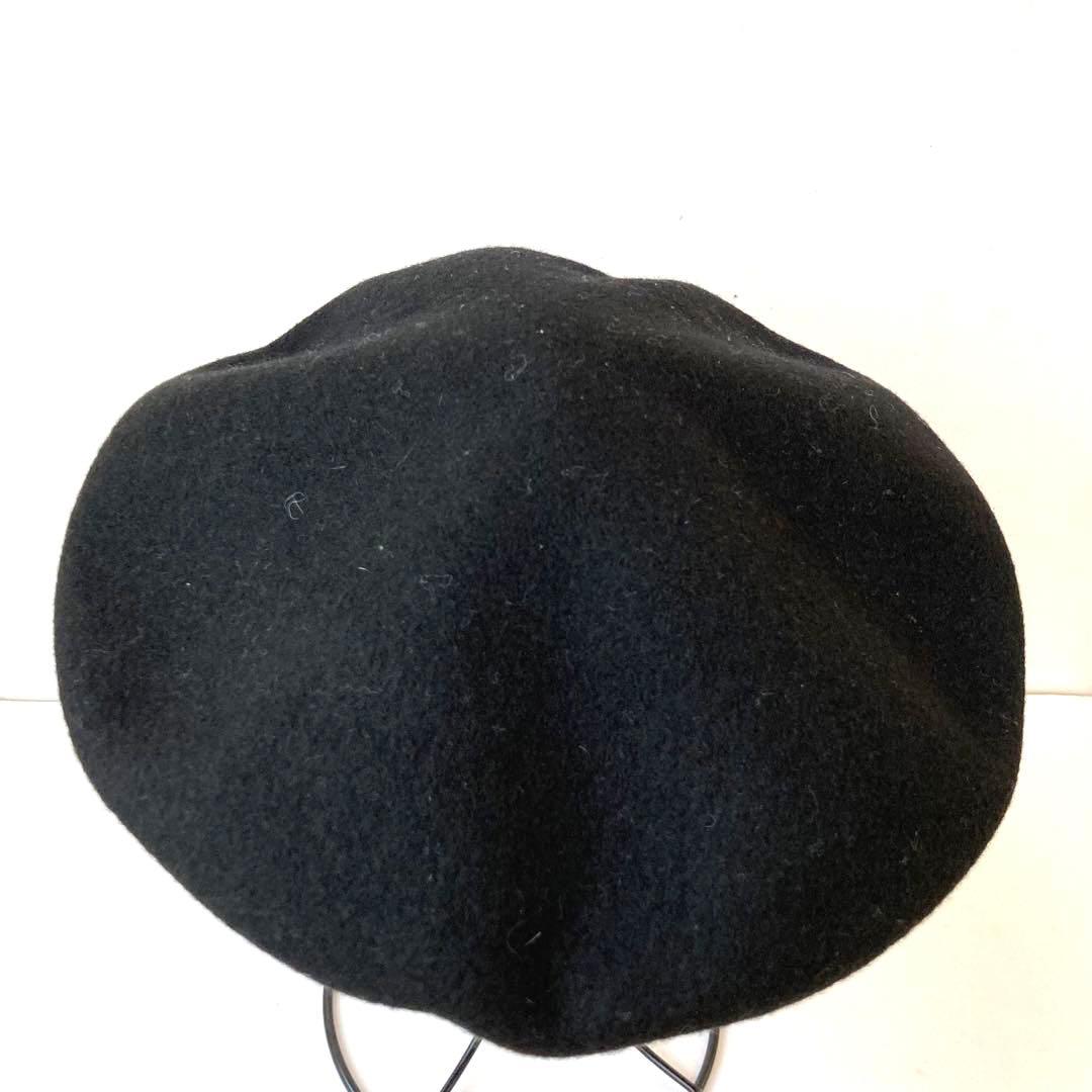 美品 ジャンポール ゴルチエ Gaultier ウール混 ベレー帽 帽子 黒