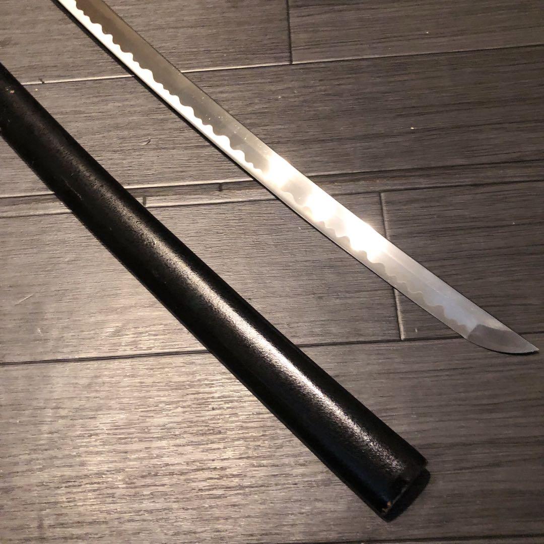 高級模造刀 居合刀 土佐美術刀剣 黒拵え 亜合金刀身 名刀