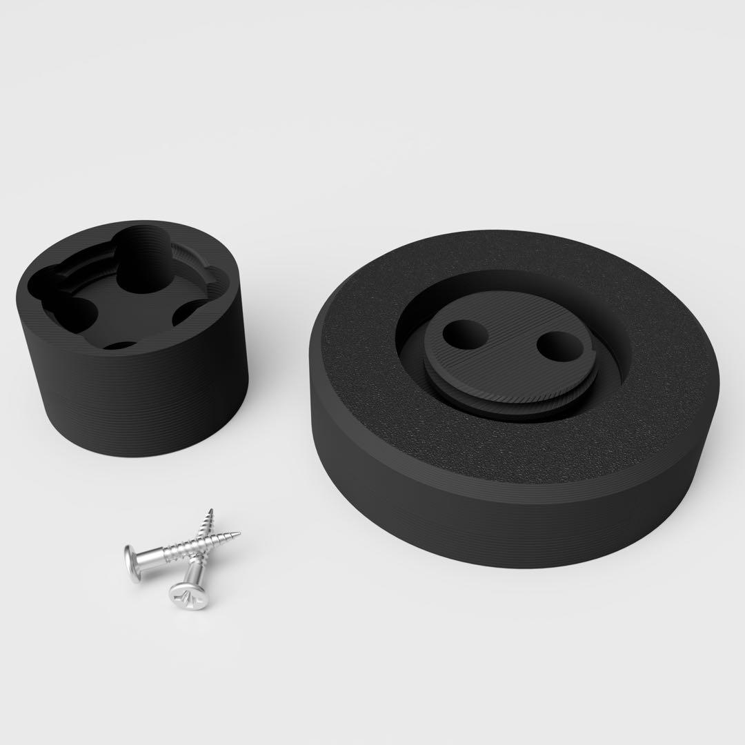 ダイソン supersonic r 壁掛けドライヤーホルダー+ノズルホルダー 黒